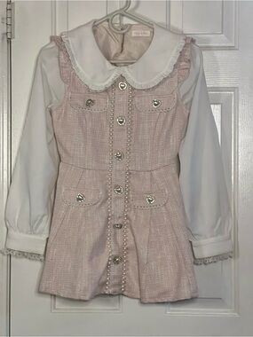Official Liz Lisa Ribbon Tweed Set-u